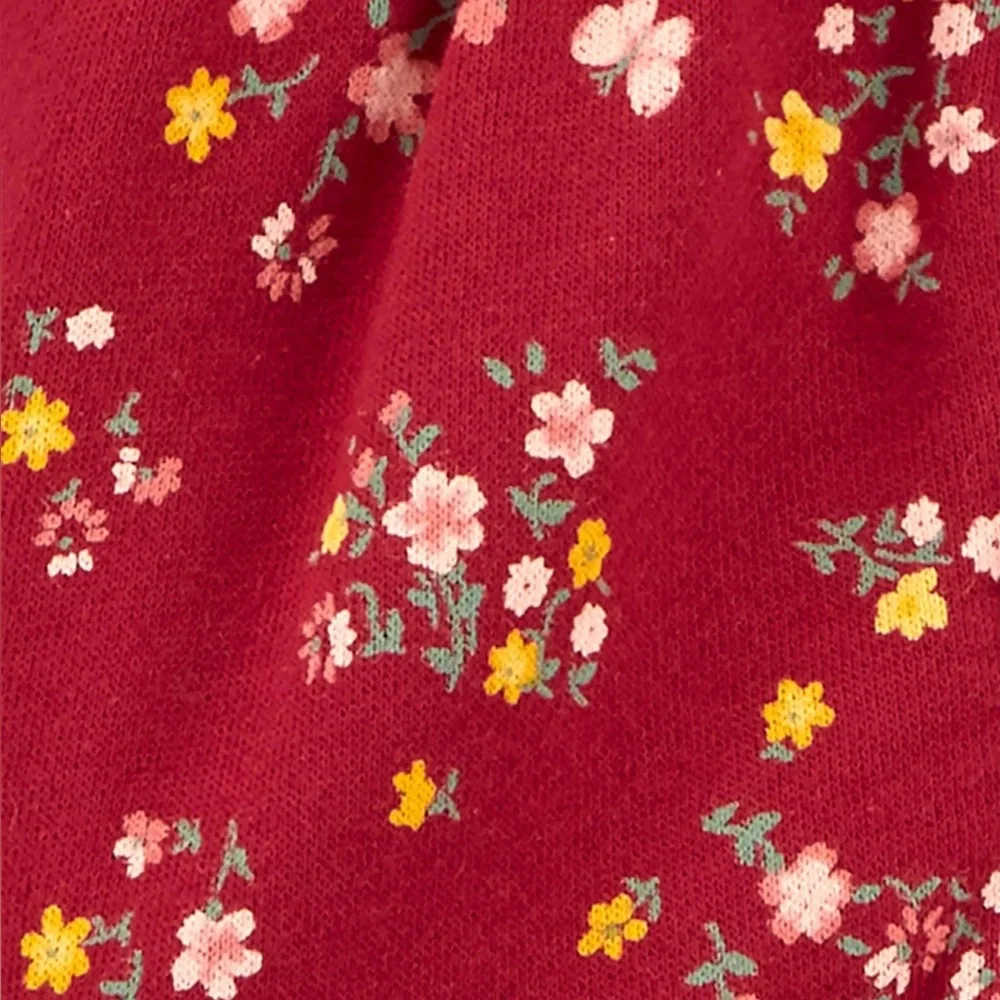 Carter's Floral Fleece Jumpsuit | 6 Months
